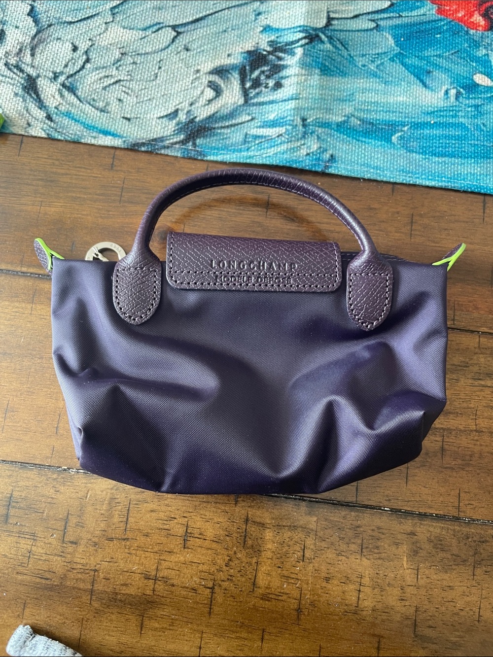 Longchamp Purple Handheld Women's Bag - Sleek Everyday Style - Picture 2 of 6